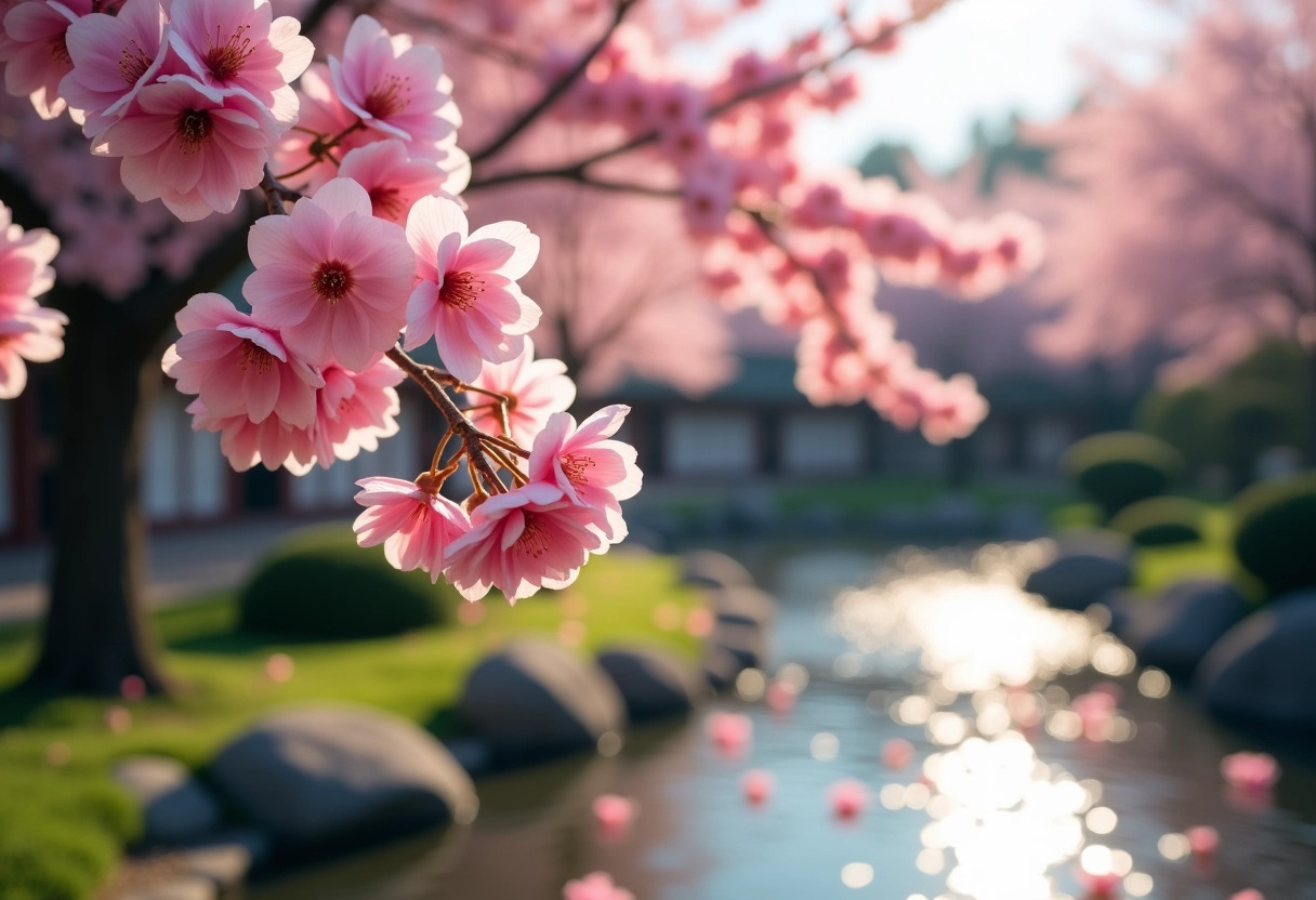 arbre du japon rose